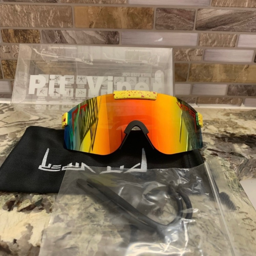 ❇️V02 Pit Style Polarized Sunglasses Driving Sports Outdoor, Pit Viper Theme